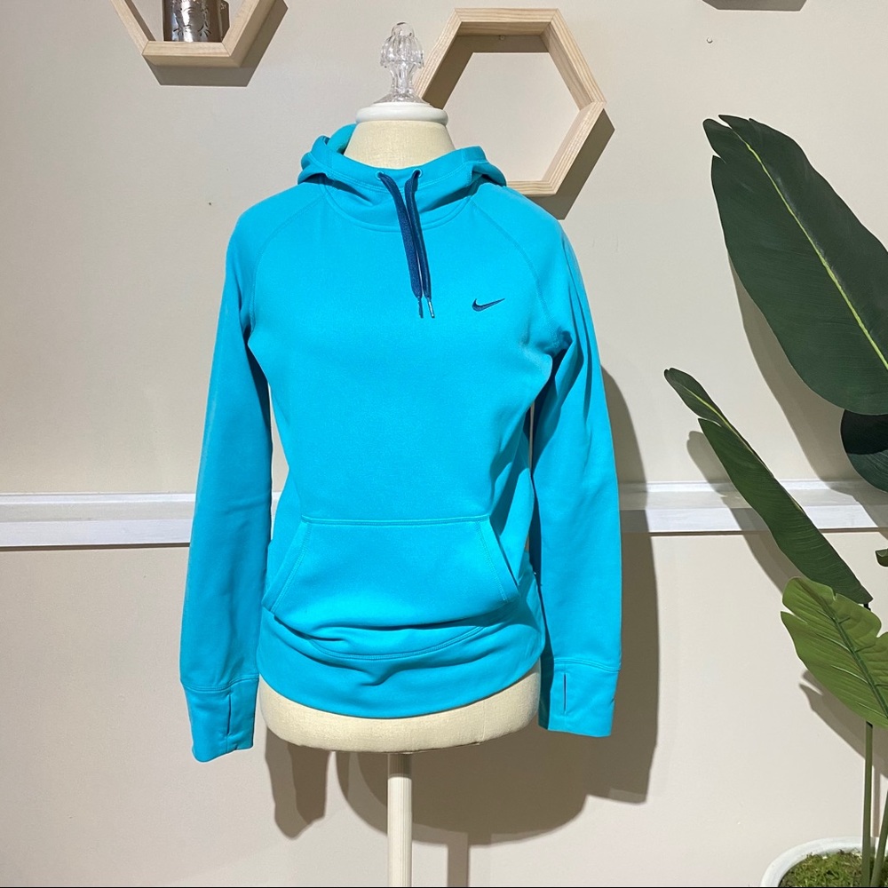 Bright Blue Nike Therma-Fit Sweatshirt w Cowl Neck